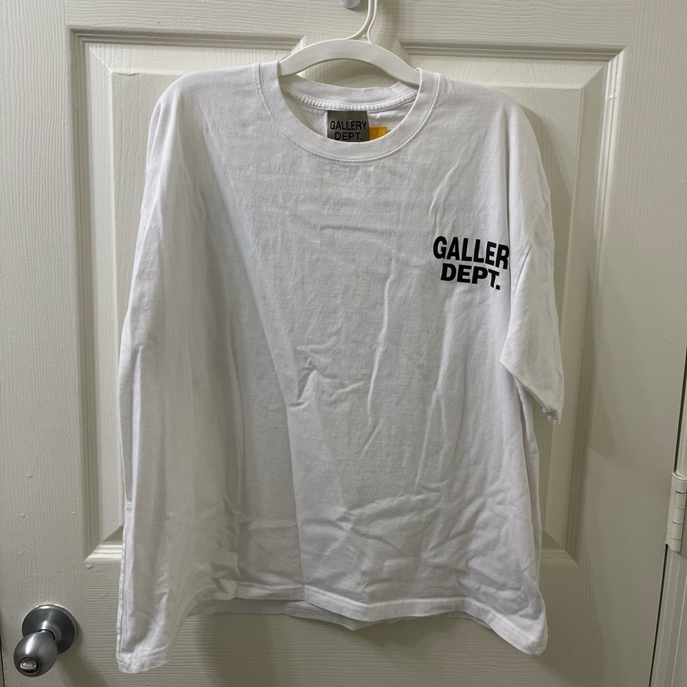 Gallery Dept White Tee with Black Logo